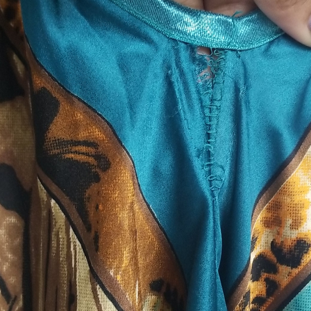 Beautiful Never Worn Asymmetrical Scarf Dress - Picture 8 of 8